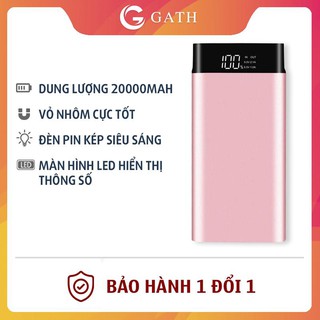 Pin Sạc Dự Phòng 20000mAh tốt chất lượng cao High speed sạc nhanh, cuc sac du phong vỏ nhôm cực tốt man hình led YM158