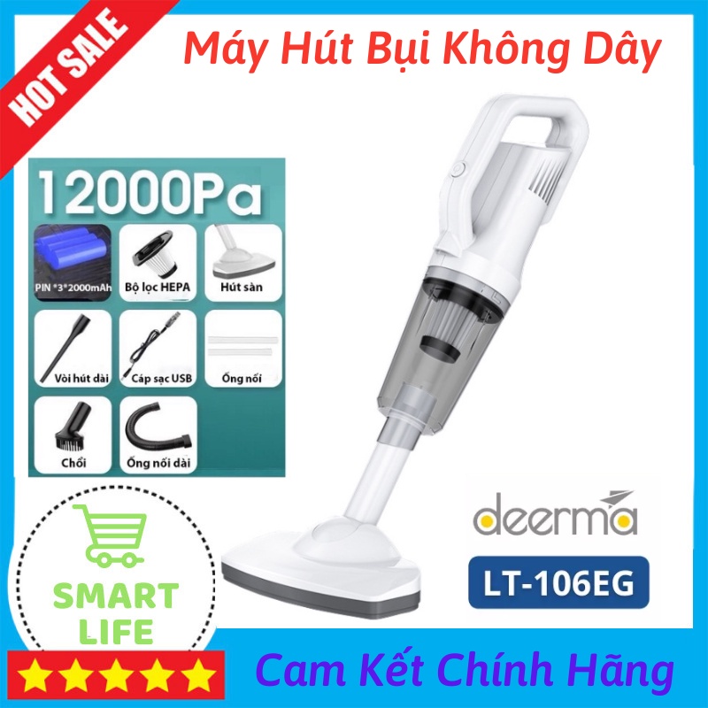 Máy Hút Bụi Cầm Tay LT 106EG Máy Hút Bụi Không Dây Đa Năng Công Suất 120W Với Lục Hút Lên Đến 12000PA