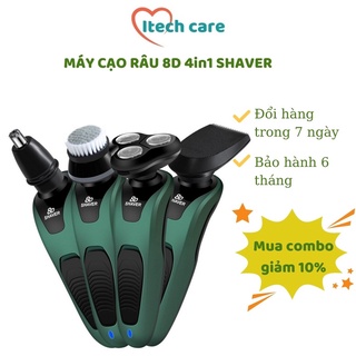 Dao cạo râu đa năng xịn máy cạo râu điện Shaver 9D 4 trong 1 cao cấp chống nước dành cho nam giới có bảo hành Itechcare
