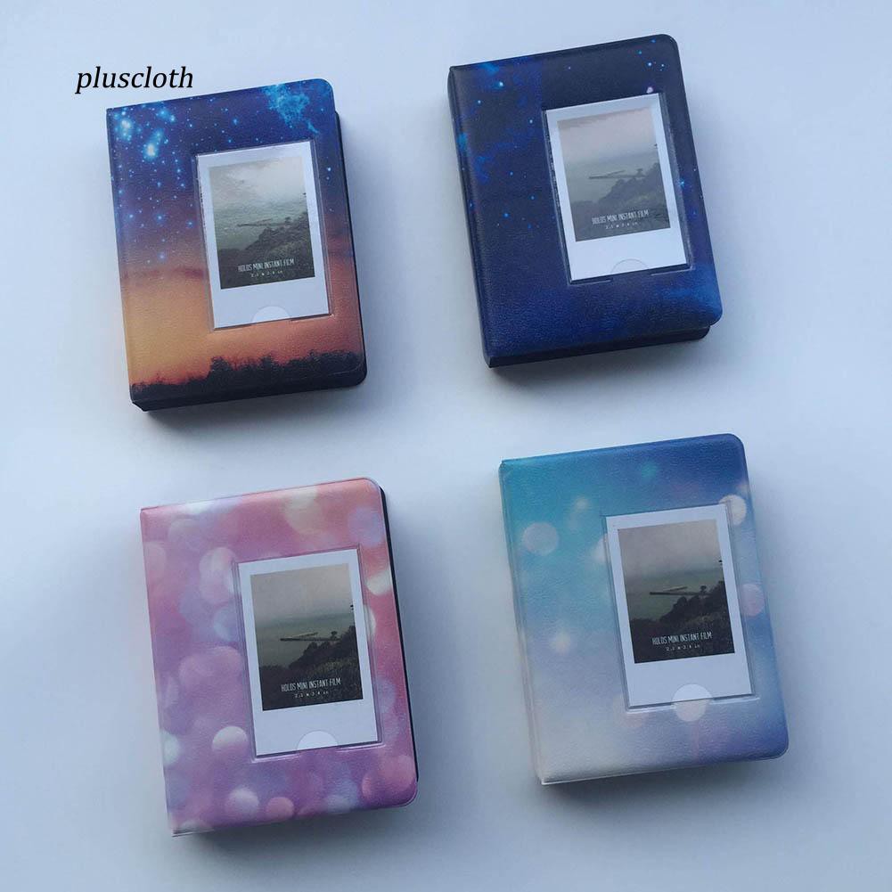 Album ảnh 64 túi thiết kế bìa hình bầu trời sao đựng hình chụp Fujifilm Instax Mini
