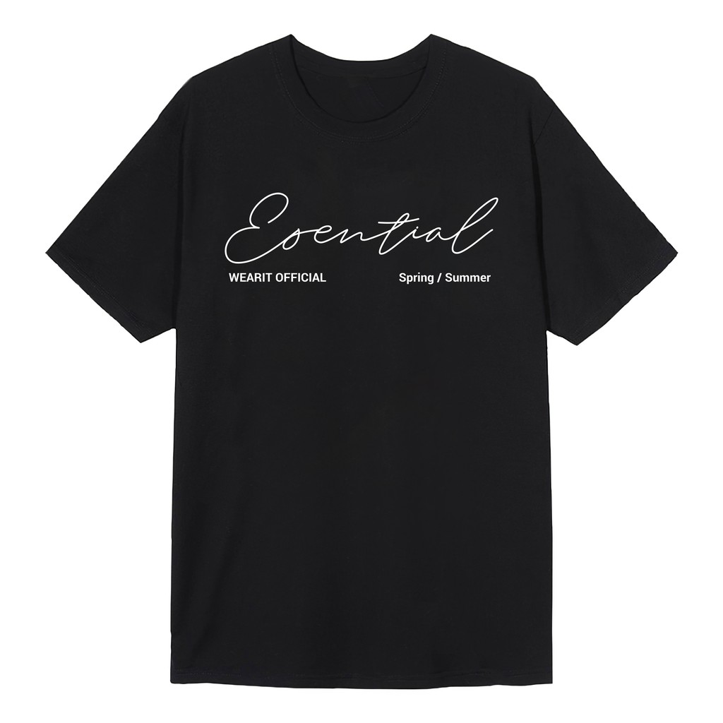 Áo thun tay lỡ WEARIT áo thun cotton 100%,phông form rộng kiểu dáng basic in chữ new tee án thun unisex nam nữ