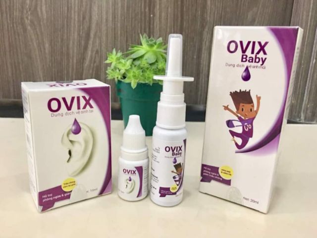 Dung dịch vệ sinh mũi ovix baby