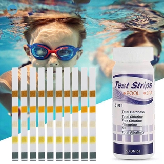 50pcs Multipurpose Chlorine PH Test Strips SPA Swimming Pool Water Tester Paper