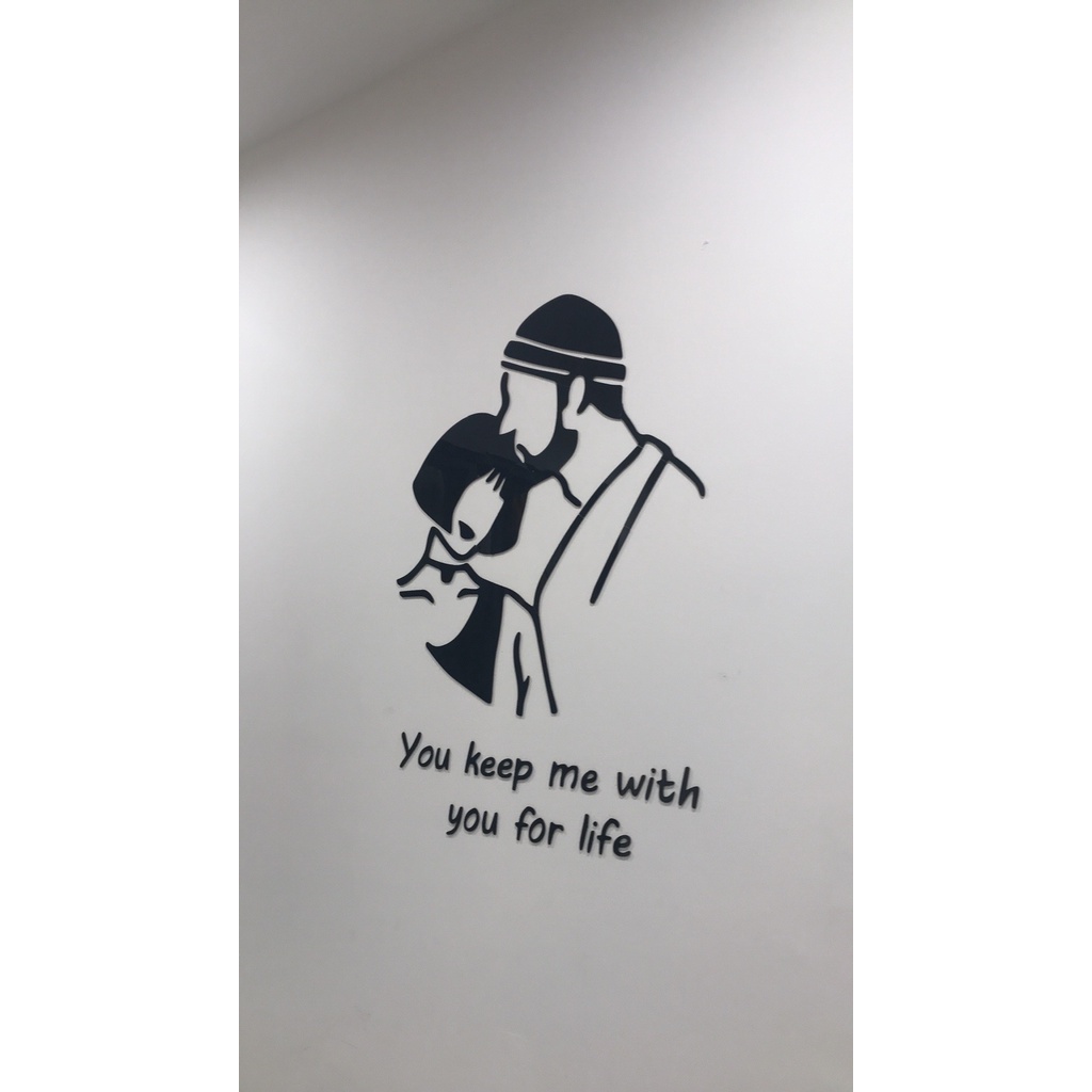 Tranh dán tường mica 3d decor khổ lớn trang trí cửa hàng Nhiều Size - EPeBen