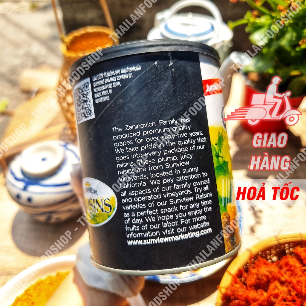 Nho Khô Mỹ Sunviews Raisins Mix Thập Cẩm Hộp 425Gram