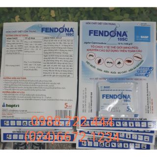 Thuốc trừ muỗi, kiến, gián Fendona 10SC vỉ 5ml