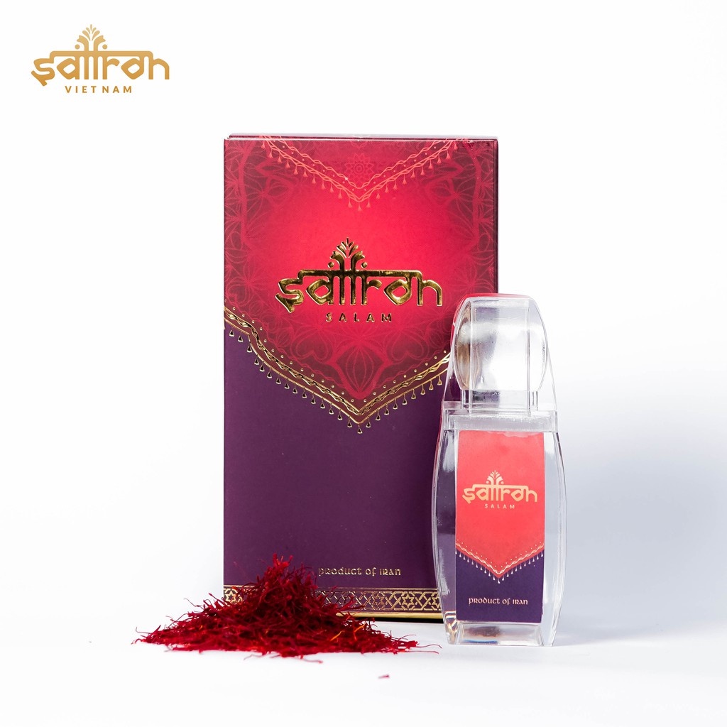 Nhụy Hoa Nghệ Tây Saffron Salam Set 3gr ( Gồm 3 hũ 1gr lẻ trong set)