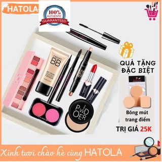 Bộ trang điểm cá nhân Images 9 món đầy đủ từ a đến z bộ makeup kết hợp Đầm nữ Giày nữ xinh set trang điểm HATOLA