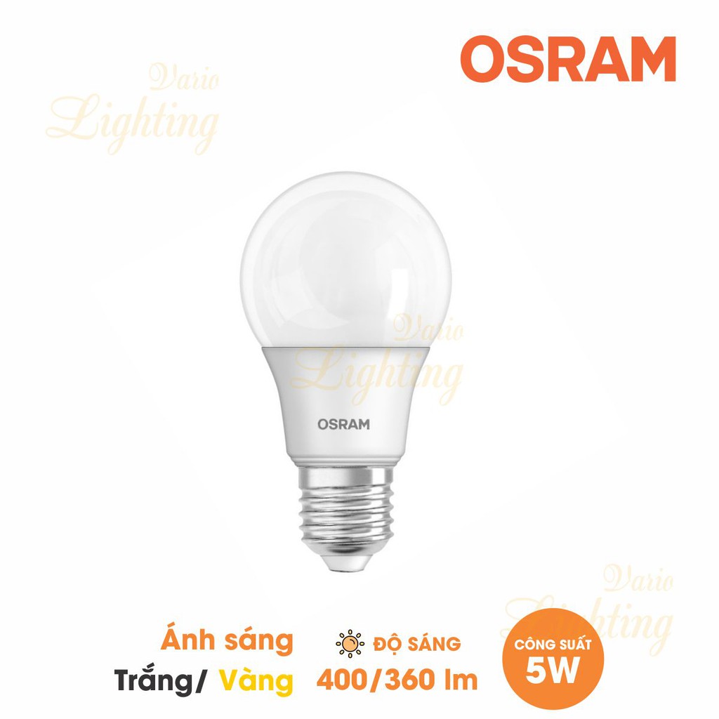 Bóng đèn LED Bulb ECO CLASSIC A E27 OSRAM - [HÀNG CHÍNH HÃNG] Thiết kế cổ điển, ánh sáng chất lượng cao