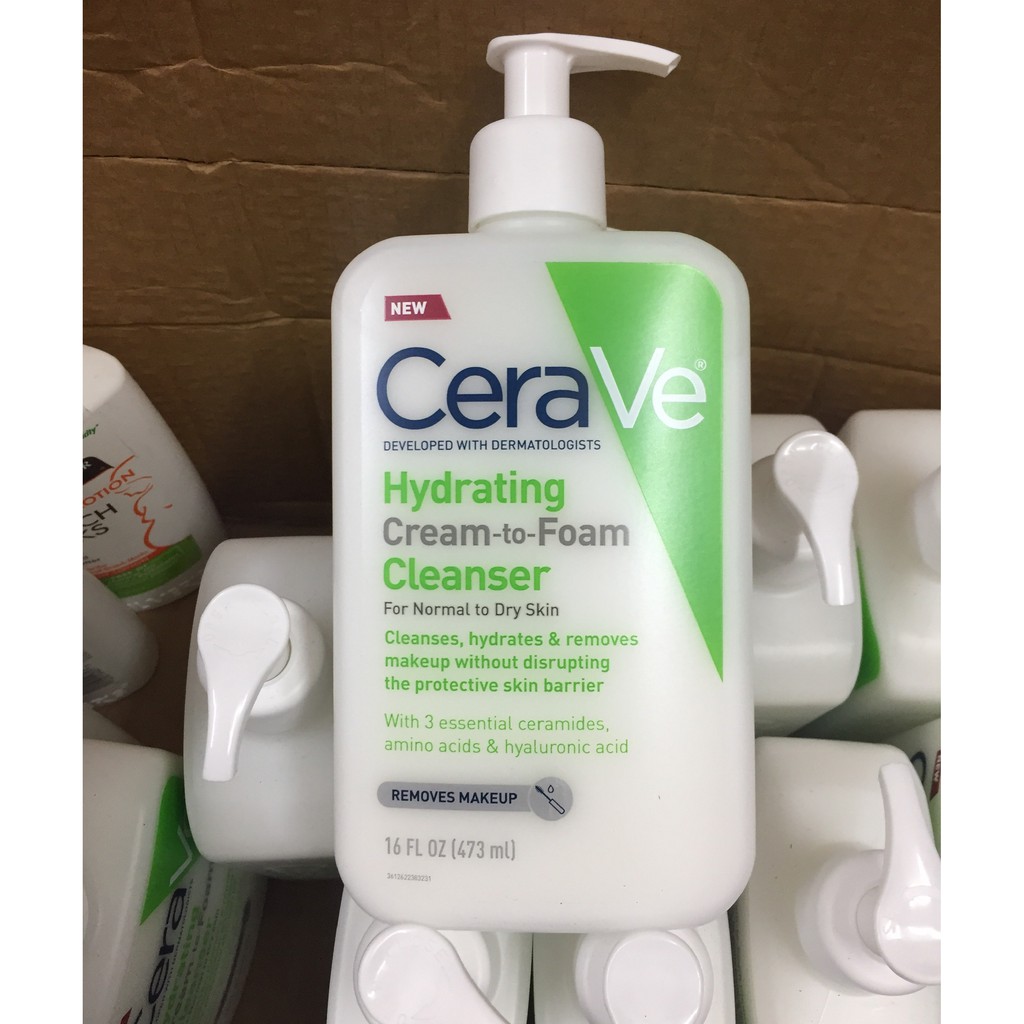 Sữa rửa mặt dịu nhẹ CERAVE Foaming & Hydrating (Da dầu & Da khô) 237 ML / 473ML | BigBuy360 - bigbuy360.vn