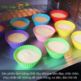 Khuôn làm bánh bằng Silicon - Khuôn Bánh Muffin Đường Kính 7cm