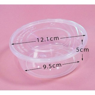 Hũ dẹt đựng slime. Hộp nhựa đựng thực phẩm size 300ml, 350ml