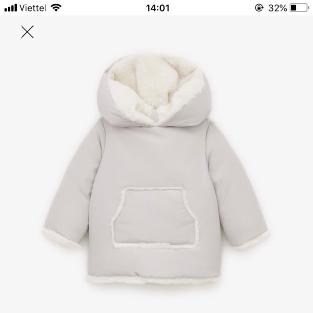 Áo khoác ZARA lông thỏ