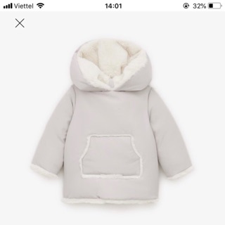 Áo khoác ZARA lông thỏ