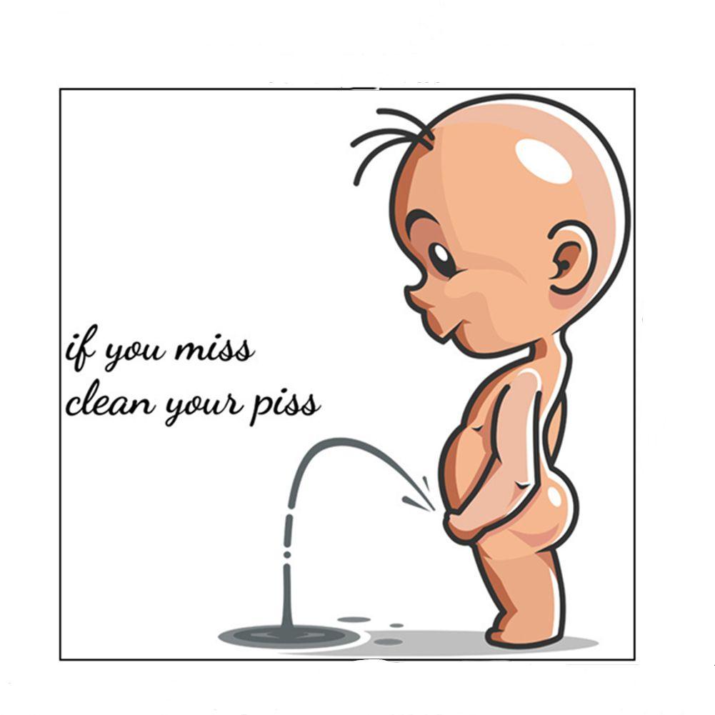 Sticker Dán Toilet Họa Tiết Chữ Tiếng Anh Vui Nhộn Bắt Mắt