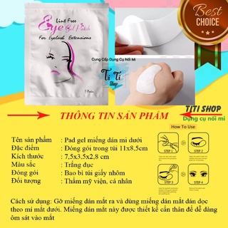 Gelpad - Eyepad dán mi dưới ( 1 bịch 50 cặp Loại 1)