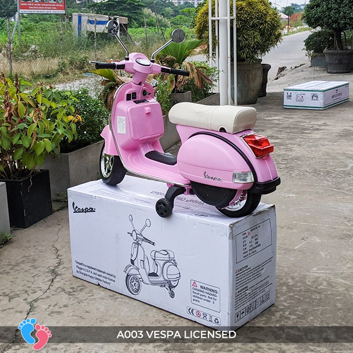 Xe máy điện trẻ em Licensed Vespa BABY PLAZA A003 (PX150)