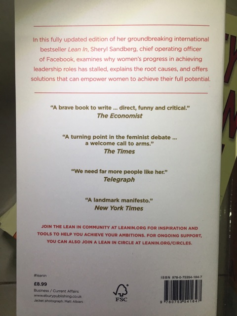 Sách Ngoại văn Tiếng Anh: Lean In (Women, Work, And The Will To Lead)