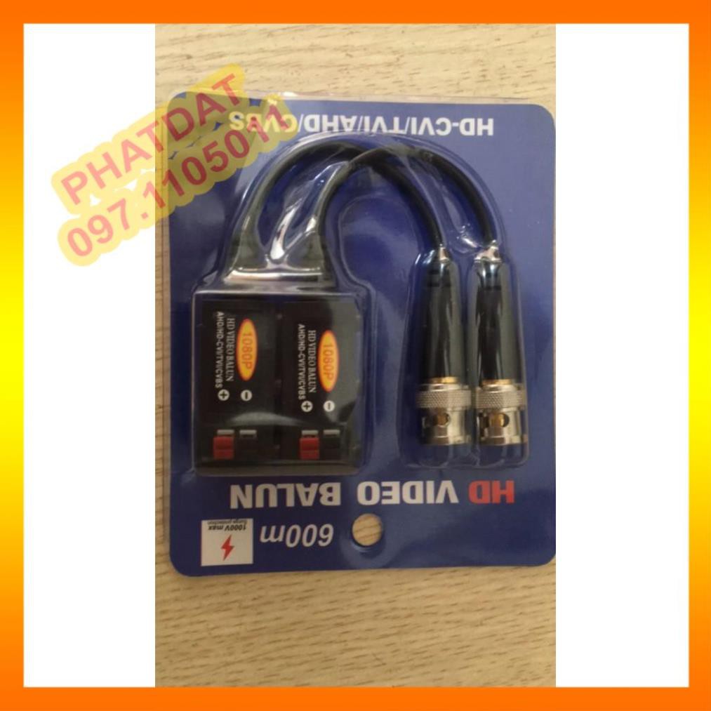 Bộ Chuyển Đổi Video Balun Cho Camera Hd-Cvi/Tvi/Ahd/Cvbs 1080- 600m. -LUCAR