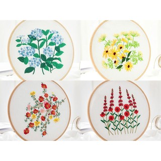 Kit thêu cành hoa (nhiều mẫu)