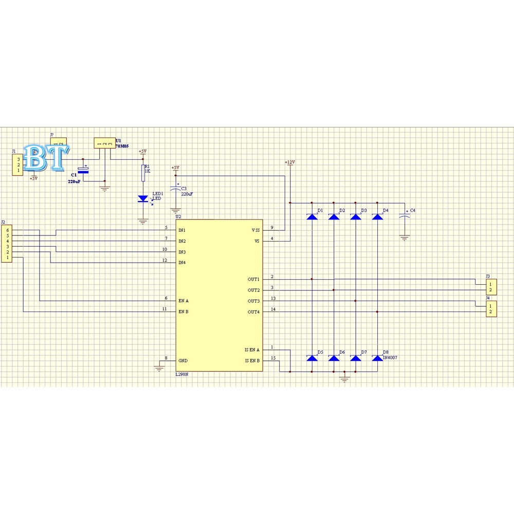 【READY STOCK】Bảng Mạch Điều Khiển Động Cơ Bước L298N Cho Arduino