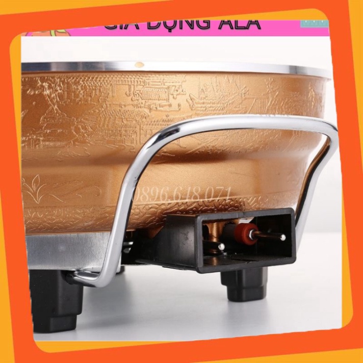 Nồi Lẩu Điện Đa Năng Chống Dính Nhật Bản, Chảo Điện Đa Năng An Toàn Cao Cấp Tặng Kèm Vỉ Hấp 💖 Huni au