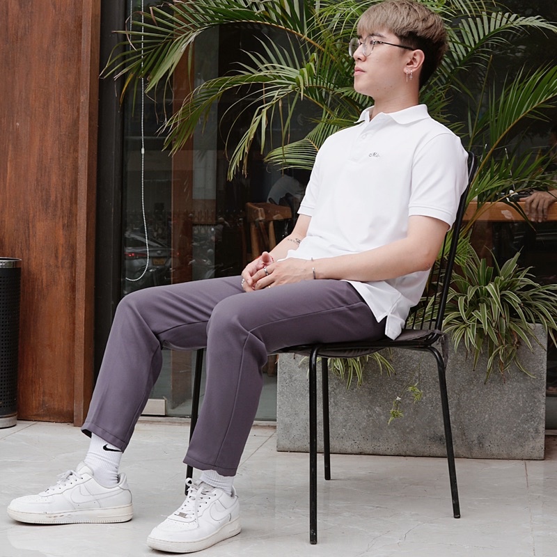 [bigsize&gt;12] Quần tây âu cạp cao màu xám BIGSIZE quần vải tuyết mưa cao cấp không nhăn mềm mát có size lớn cho người béo