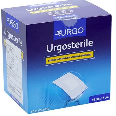 Băng Dán Có Gạc Vô Trùng Urgo Ugrosterile Size 10x7cm (Hộp 50 miếng)