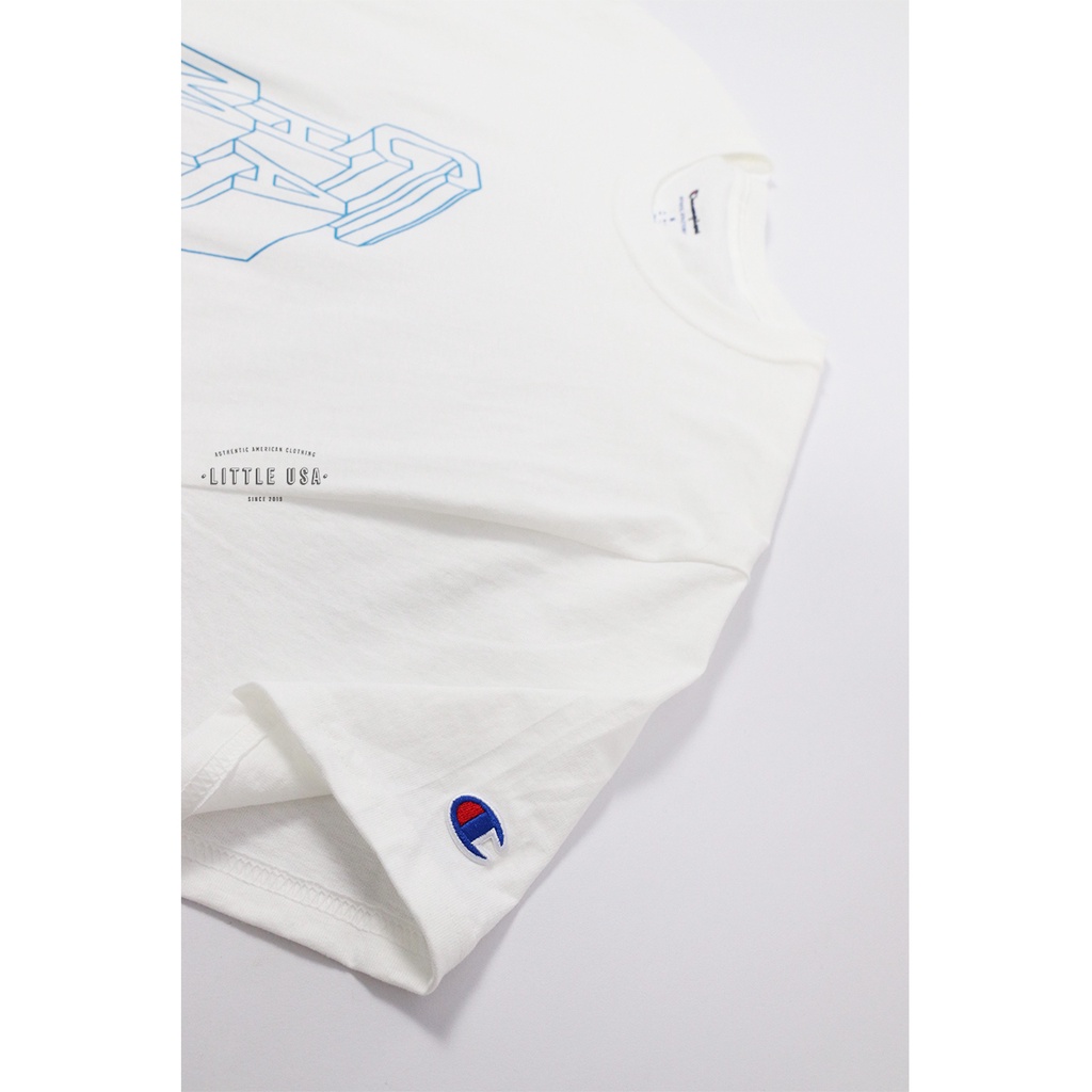 ÁO thun CHAMPION CHÍNH HÃNG GRAPHIC TEE BLOCK 3D - 100% AUTHENTIC USA