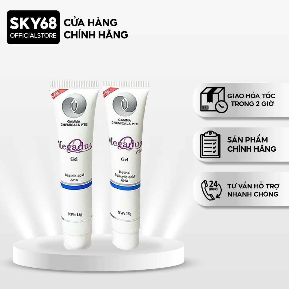 Gel Giảm Mụn Ẩn Và Thâm Gamma Megaduo Gel 15g