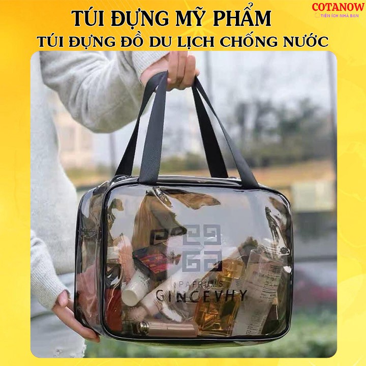 Túi đựng mỹ phẩm trong suốt Túi đựng đồ du lịch COTANOW