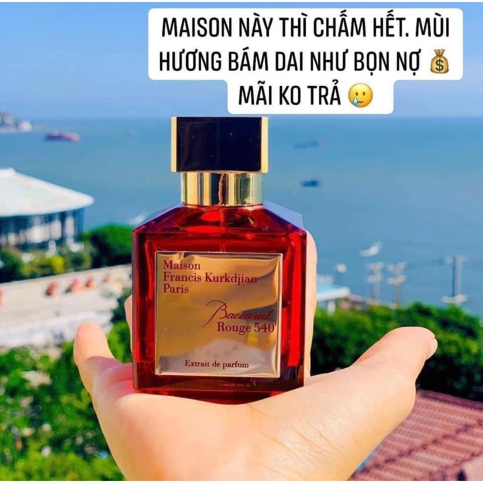 Nước hoa Maison Francis Kurkdjian Baccarat Rouge 540, Maision đỏ 10ml - Herskin Official Store