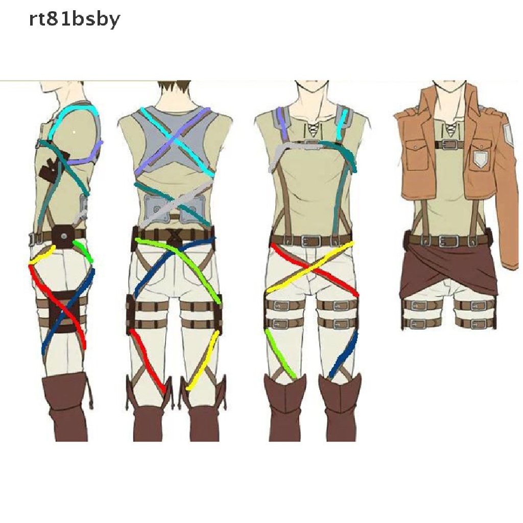 [rt81bsby] Cosplay Costume Adjustable Belts and skirt For Attack On Titan Japanese Anime . | BigBuy360 - bigbuy360.vn