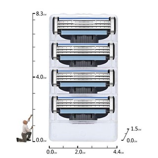 sale  4  LƯỠI DAO CẠO RÂU 3 LỚP ShopAnhThu
