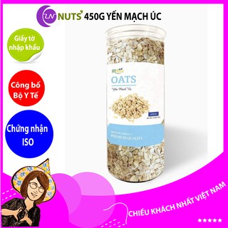 Yến mạch 450g Lê Nguyệt Nuts, yến mạch cán vỡ 3 phút ăn liền