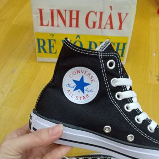 Giày Conver Đen cao cổ