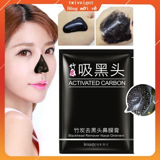 twivnignt Mặt Nạ Lột Mụn Đầu Đen Tinh Chất Than Hoạt Tính Hiệu Quả Cho Vùng Mũi