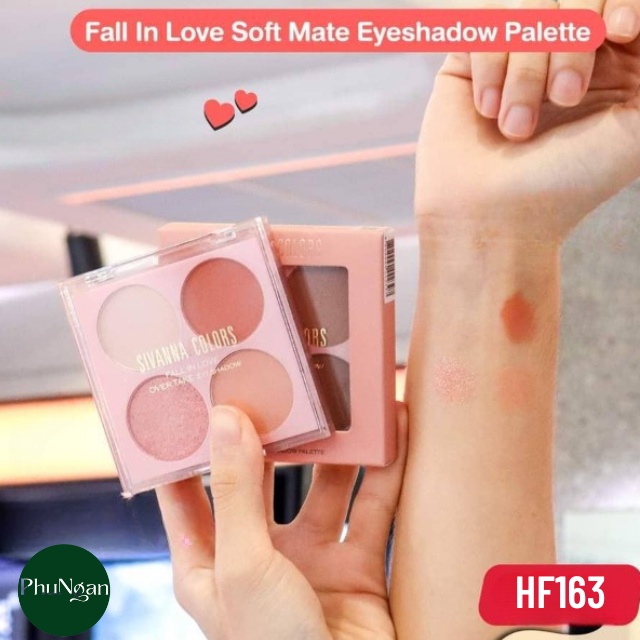Bảng phấn mắt Sivanna Fall in Love Soft Matte Eyeshadow Pallete HF163 Thái Lan