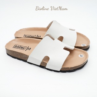Bioline - Dép đế trấu - Dép Da Pu Unisex Mặt Chống Nước - Mã PuK04