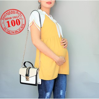 ÁO BẦU THỜI TRANG VẢI LỤA CAO CẤP