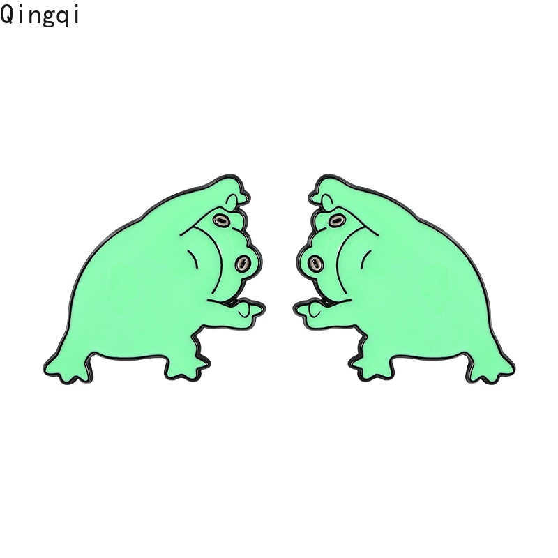 Ghim cài áo Miss Zoe hình chú ếch hoạt hình dễ thương xinh xắn