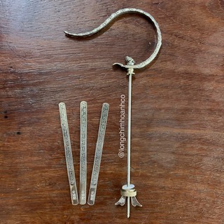 Bộ Móc Con Cóc Nẹp Triện Đồng Bạch Khuyên & Đất