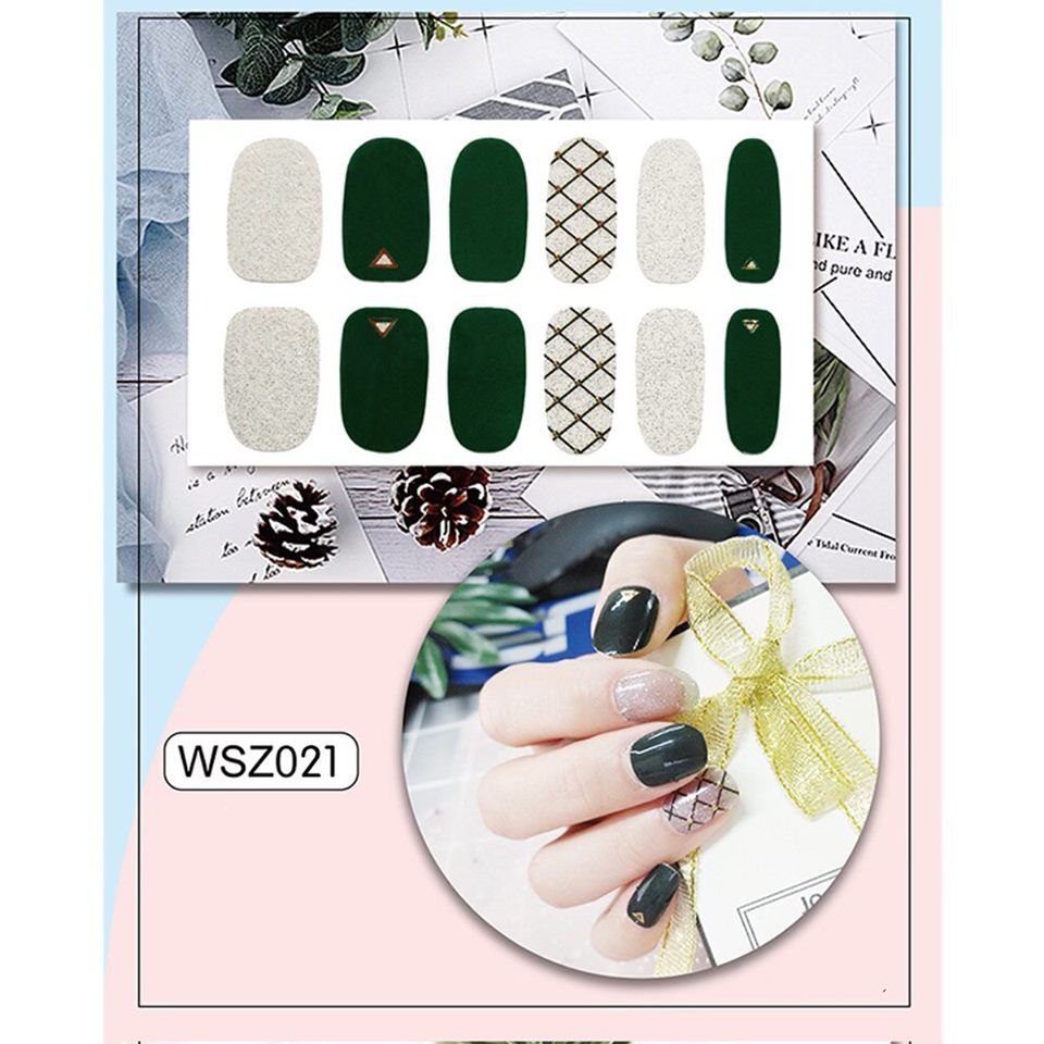 Set Sticker Dán Móng Tay 3D Cực Xinh Cho Các Nàng P230 - Nail Wraps HOT TREND