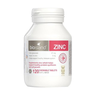 Kẹo nhai bổ sung kẽm Úc Bio Island Zinc 120 viên