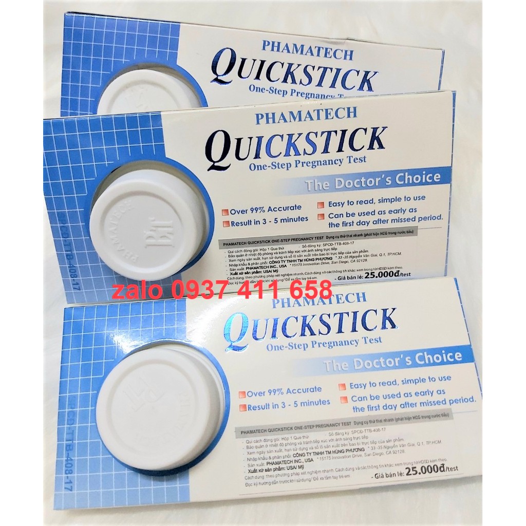 Que thử thai Quickstick Cao cấp- Chính xác nhanh