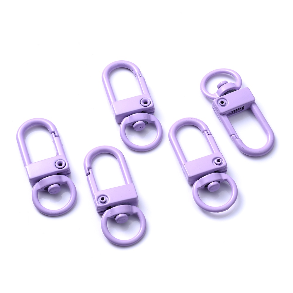 Set 10 Móc Khóa Kim Loại Hình Tôm Hùm Nhiều Màu Sắc Dùng Làm Vòng Tay / Vòng cổ diy