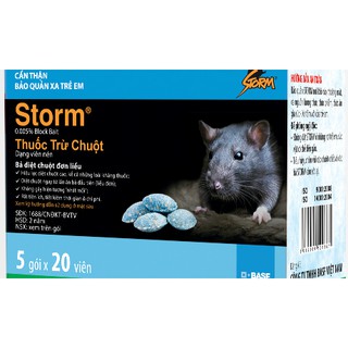 (gói 20 viên) Thuốc diệt chuột Storm - Thuốc chuột Storm