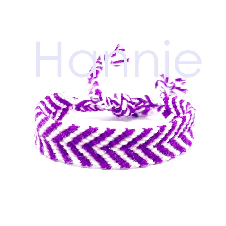 Vòng tay chỉ tình bạn màu tím vàng xanh lá xanh dương cam hồng - Vòng đeo nam nữ - Friendship Bracelet