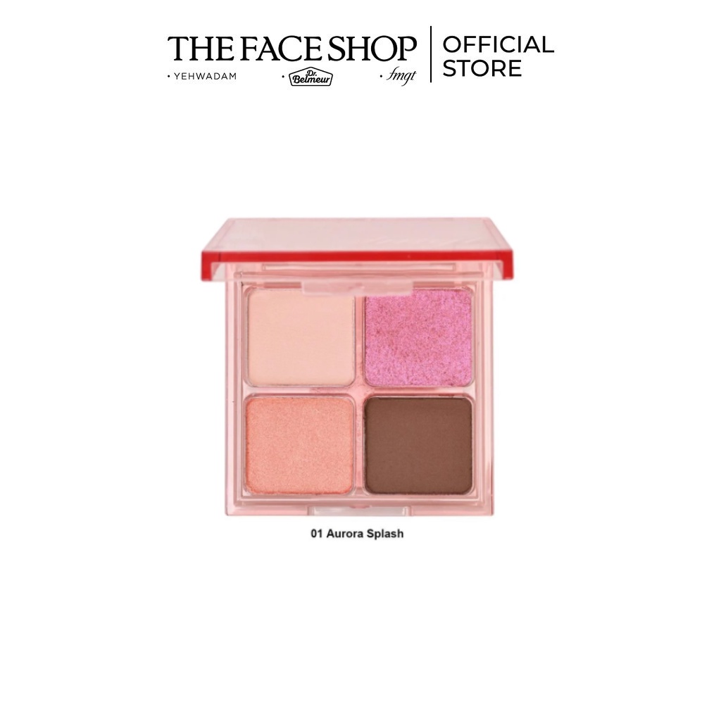 [Mã COSTFST3 -8% đơn 250K] [Fmgt] Bảng Màu Mắt The Faceshop Quad Eyeshadow Palette (1.2G X4)