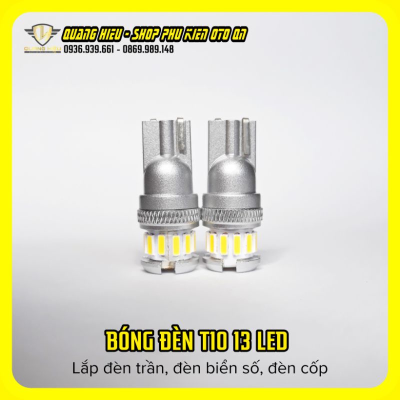 Bóng đèn Led T10 lắp đèn trần, đèn cốp, đèn biển số Vinfast Fadil